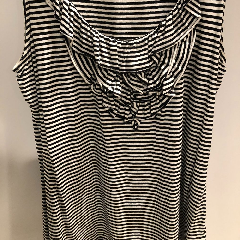 WHBM Ruffled Striped Top - Picture 3 of 6